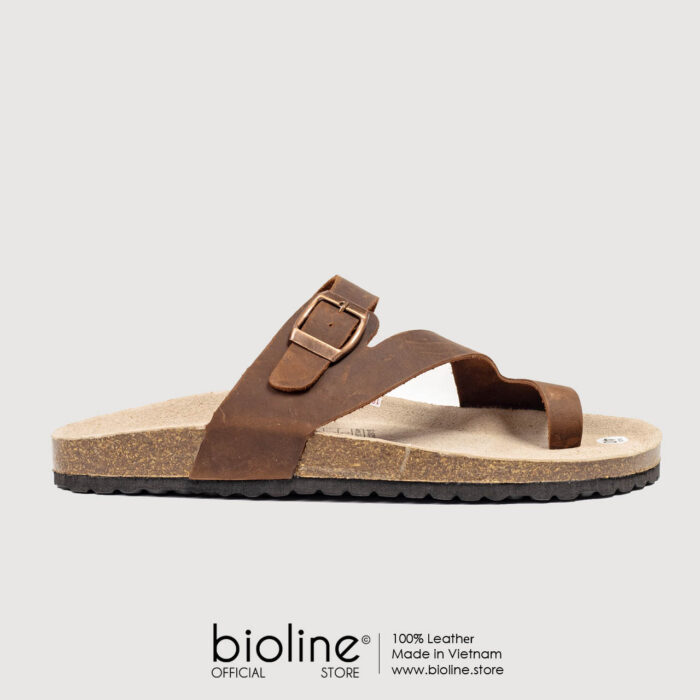 Dép đế trấu da bò BIRKEN - BIO24