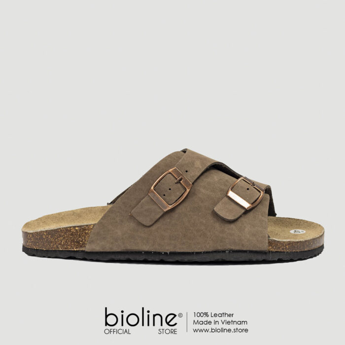 Dép đế trấu da bò BIRKEN - BIO19