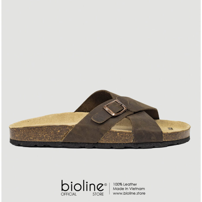 Dép đế trấu da bò BIRKEN - BIO17