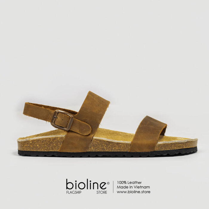 Sandal đế trấu da bò BIRKEN - BIO15